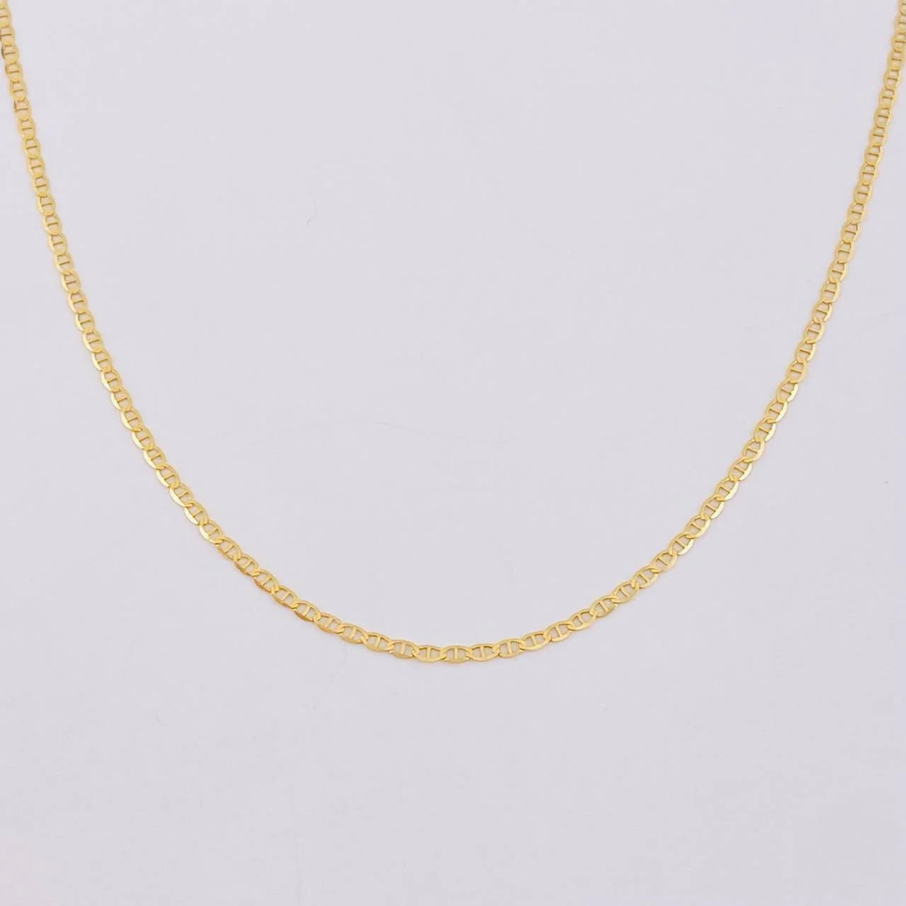 Cadena Escalera Plana ~ Oro Amarillo 18k