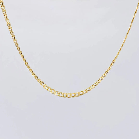 Cadena Cubana 2.03g ~ Oro Amarillo 18K