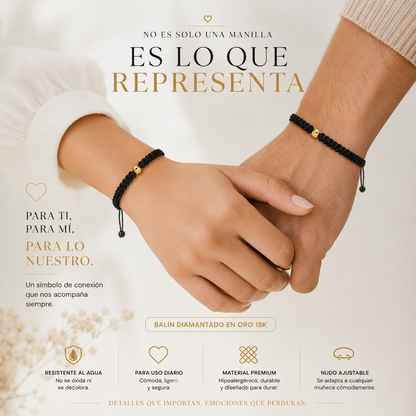 Pulsera 1 balin 4mm / Oro Amarillo 18k