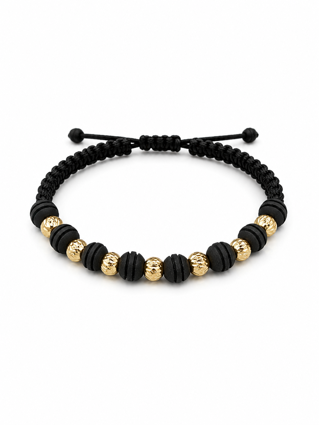 Pulsera 7 balines - 5mm Oro 18k amarillo