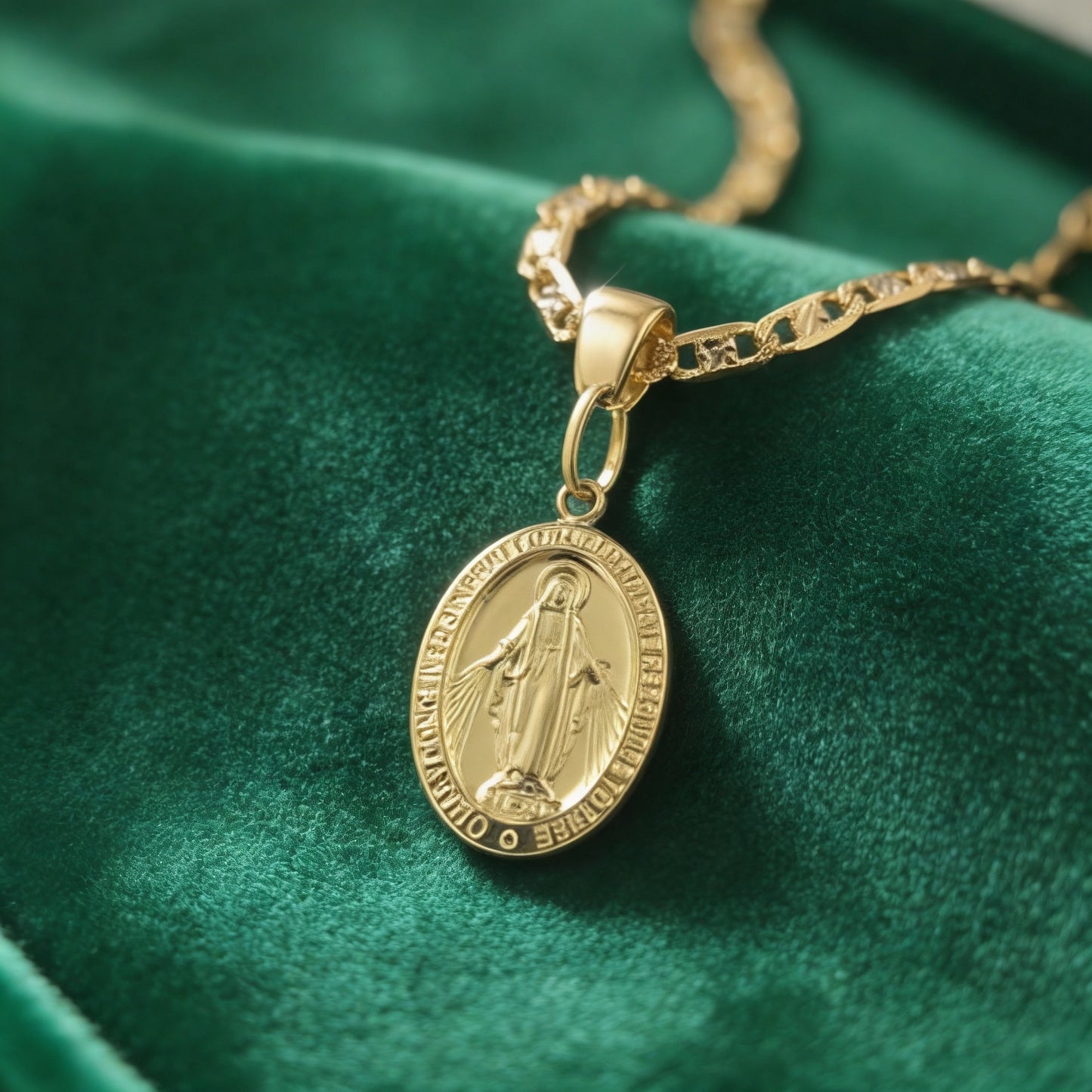 Dije Virgen Milagrosa 1.2g / Oro Amarillo 18K
